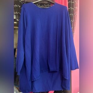 Vibrant Blue Sweater- 3X- Tahari